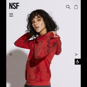 NSF ARCHIVE INK BLOT SPLATTER HOODIE